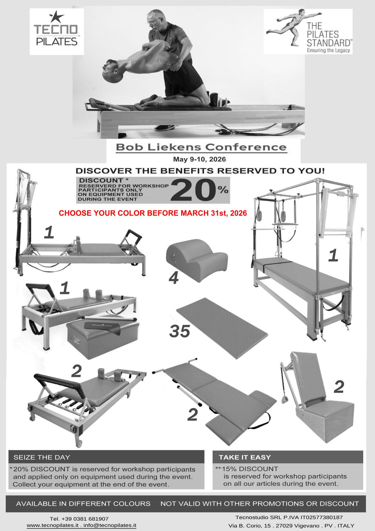 Bob Liekens conference workshop - promo prices Bob Liekens conference workshop - promo prices