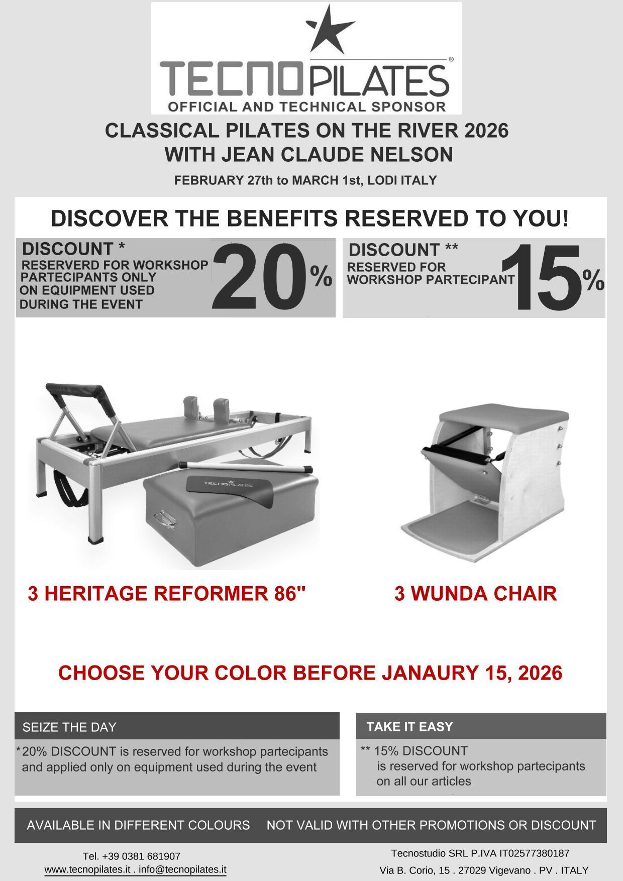 Jean-Claude Nelson workshop - promo prices