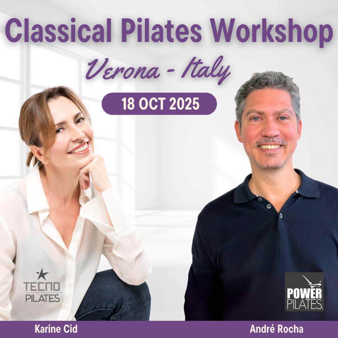 Classical Pilates Workshop 18 October 2025, with Karine Cid & André Rocha! Verona, Italy